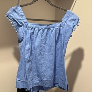 Blue Jcrew Top